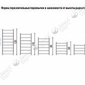 Полотенцесушитель водяной 60х50, хром НИКА Trapezium ЛТ 60/50