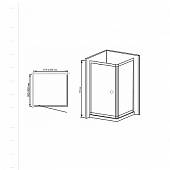 Душевой уголок 110х100 см, стекло прозрачное, RGW Passage PA-32 (RGW PA-02+RGW Z-12+RGW A-11) 04083200-11