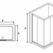 Душевой уголок 80х100 см, стекло прозрачное, RGW Classic CL-42 04094280-11