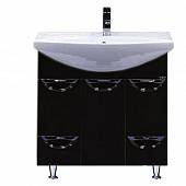 Комплект мебели 85 см, черная эмаль, Misty Орхидея 85 П-Орх01085-0212Я-K