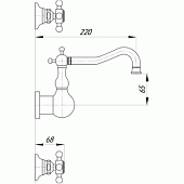 Смеситель для раковины Migliore Arcadia ML.ARC-8370.BR