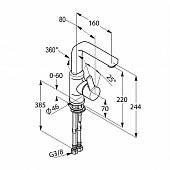 Смеситель для раковины Kludi Zenta 420260575