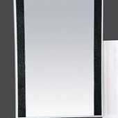 Зеркало 60 см, черно-белая кожа, Misty Гранд Lux 60 Croco Л-Грл02060-249Кр