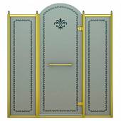 Душевая дверь в нишу 150 см, профиль золото, правая, Cezares RETRO-B-13-150-PP-G-R