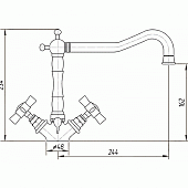 Смеситель для кухни Migliore Princeton ML.CUC-851.CR