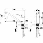 Смеситель для кухни Lemark Partner LM6554C