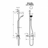 Душевая система Hansgrohe Croma Select E Multi SemiPipe 27259400