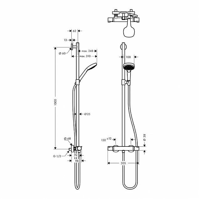 Фотография товара Hansgrohe Croma Select E 27259400