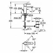 Смеситель для раковины (д.к.) Grohe Lineare 32109001