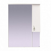 Шкаф-зеркало 75 см, белый, правый, Misty Неаполь 75 R П-Неа04075-011СвП