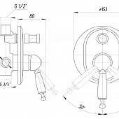 Смеситель для ванной Migliore Oxford ML.OXF-6372.CR