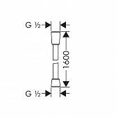 Душевой шланг 1,60 м Hansgrohe Isiflex 28276140