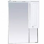 Шкаф-зеркало 65 см, белый металлик, правый, Misty Александра 65 R П-Але04065-352СвП