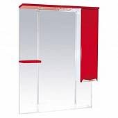 Шкаф-зеркало 90 см, красный, правый, Misty Кристи 90 R П-Кри02090-041СвП