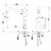 Смеситель для кухни Lemark Villa LM4805B