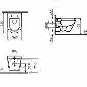 Унитаз подвесной Vitra S50 5318B003-0075