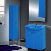 Шкаф-зеркало 50 см, голубой, правый, Misty Мисти 50 R Э-Мис02050-06СвП