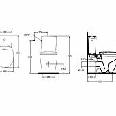 Унитаз компакт, чаша Ideal Standard Connect E803601