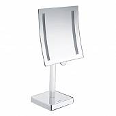 Зеркало косметическое, 20х20 см, с подсветкой, увеличением, WasserKraft K-1007