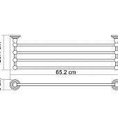 Полотенцедержатель 66 см WasserKraft Isar K-7311