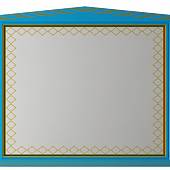 Зеркало 100 см, бирюзовая патина, Misty Ницца 100 Л-Ниц02100-093