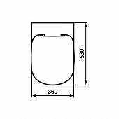 Сидение c крышкой, плавное закрытие Ideal Standard Tempo T679301