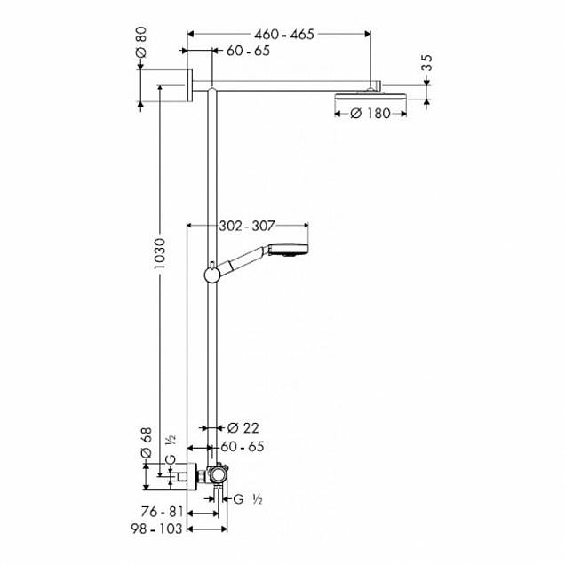 Фотография товара Hansgrohe Raindance 27165000