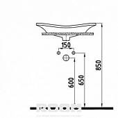 Раковина 60 см, белая, Bien Lotus LTLU06001FD0W3000