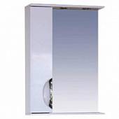 Шкаф-зеркало 55 см, белая эмаль, левый, Misty Жасмин 55 L П-Жас02055-011СвЛ