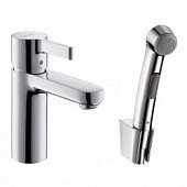 Смеситель для раковины с гигиенической лейкой Hansgrohe Metris S 31160000