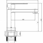 Смеситель для раковины Cersanit Elio 63044