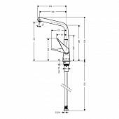 Смеситель для кухни Hansgrohe Metris 14822000