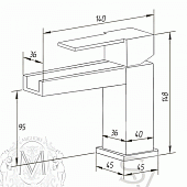 Смеситель для раковины (д.к) Migliore Kvant ML.KVT-2715.CR