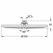 Верхний душ Grohe Rainshower 27477000