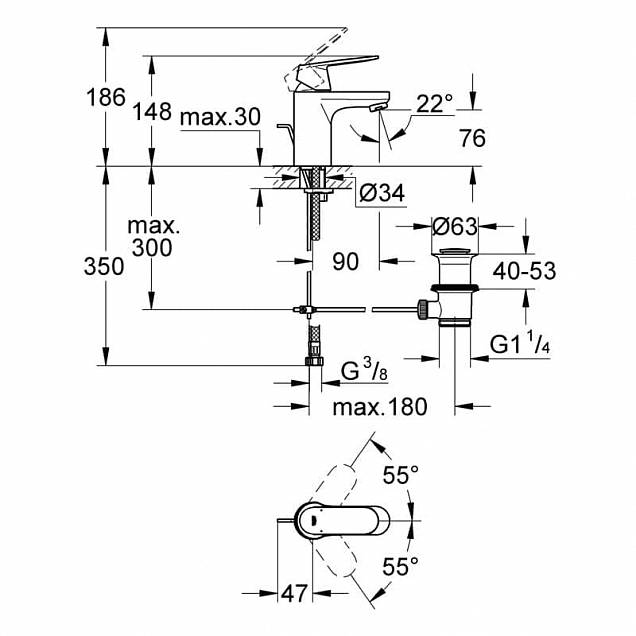 Фотография товара Grohe Eurosmart Cosmopolitan   3282500EGr