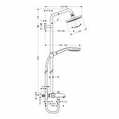 Душевая система Hansgrohe Croma 27143000