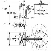 Душевая система Grohe Euphoria 310 26075001