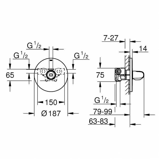 Фотография товара Grohe Grohtherm 1000 New 34573000Gr