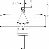 Верхний душ Hansgrohe Raindance 26604000