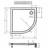 Душевой поддон 100х100 Riho SV DA9300500000000