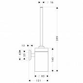 Туалетный ершик Hansgrohe Logis 41632000