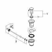 Донный клапан для смесителей для раковины/биде GROHE 28910000