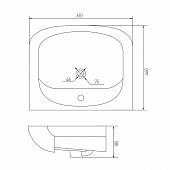 Раковина 61 см Акватон Акварель 60 1WH110195