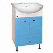Комплект мебели 50 см, голубая, с нижним ящиком, Misty Уют 50 Э-Уют01050-06Ня-K