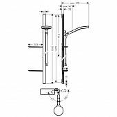 Душевой гарнитур, Hansgrohe Rainfinity 27673000