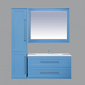 Комплект мебели подвесной 80 см, голубая матовая, Misty Марта 80 П-Мрт01080-061По-K