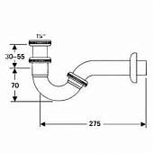 Сифон трубчатый, для биде Hansgrohe 55237000