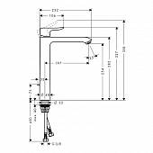 Смеситель для раковины (д.к) Hansgrohe Metris 31082000