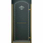 Душевая дверь в нишу 90 см, профиль бронза, правая, Cezares RETRO-B-1-90-CP-Br-R