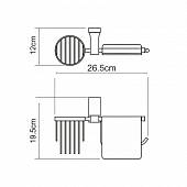 Держатель туалетной бумаги и освежителя воздуха WasserKraft Lopau K-6059